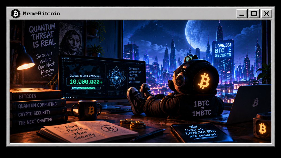 0xFortuna's tweet photo. The future of Bitcoin security starts with awareness, participation, and a community willing to take action.
With every post, every crack, and every voice joining the conversation, the mission behind 1,096,361 continues to reach further.
@1096361BTC https://t.co/m1ea9TDuQG
