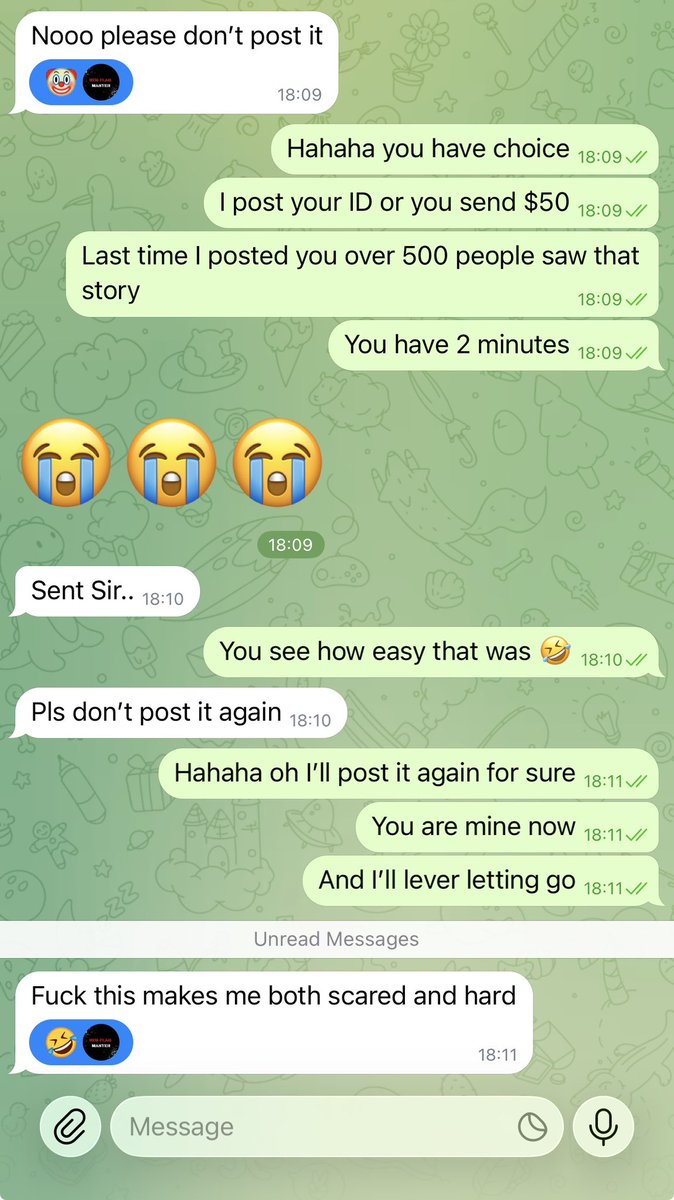 RedFlagGod2's tweet photo. Blackmail is so much fun 🤩 https://t.co/eQAVeUOt6b