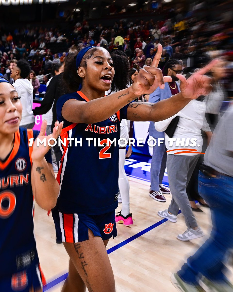 AuburnWBB's tweet photo. the countdown just got real 😎 https://t.co/F99eTiUg8V