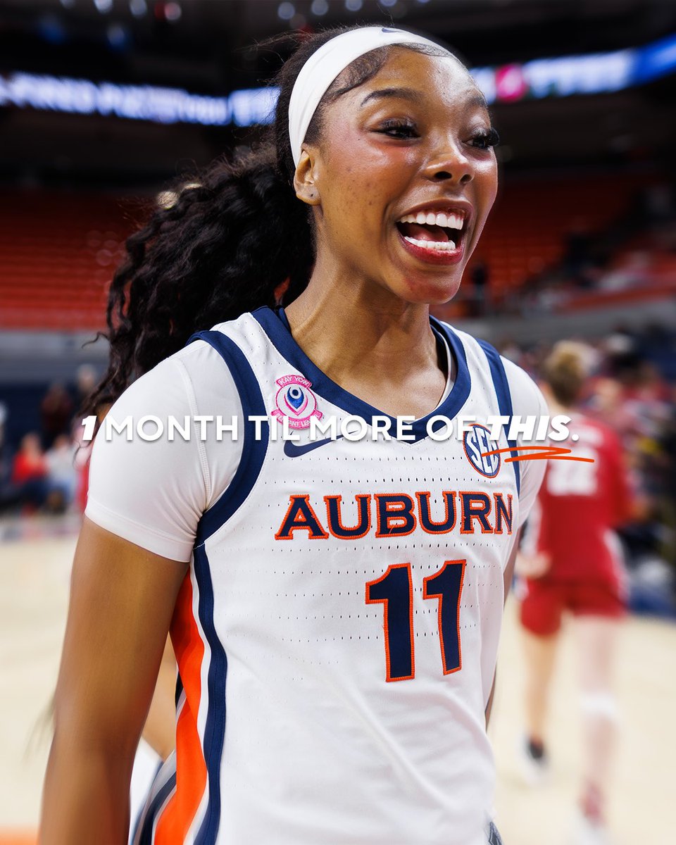 AuburnWBB's tweet photo. the countdown just got real 😎 https://t.co/F99eTiUg8V