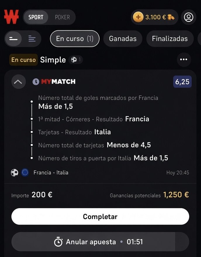 Dualtip2's tweet photo. Está va a ser la GANADORA de HOY NO HAY DUDAS⚽️
Argumentada en el canal GRATUITO✅
#winamax #apuestasdeportivas https://t.co/XwK3X6A2ys