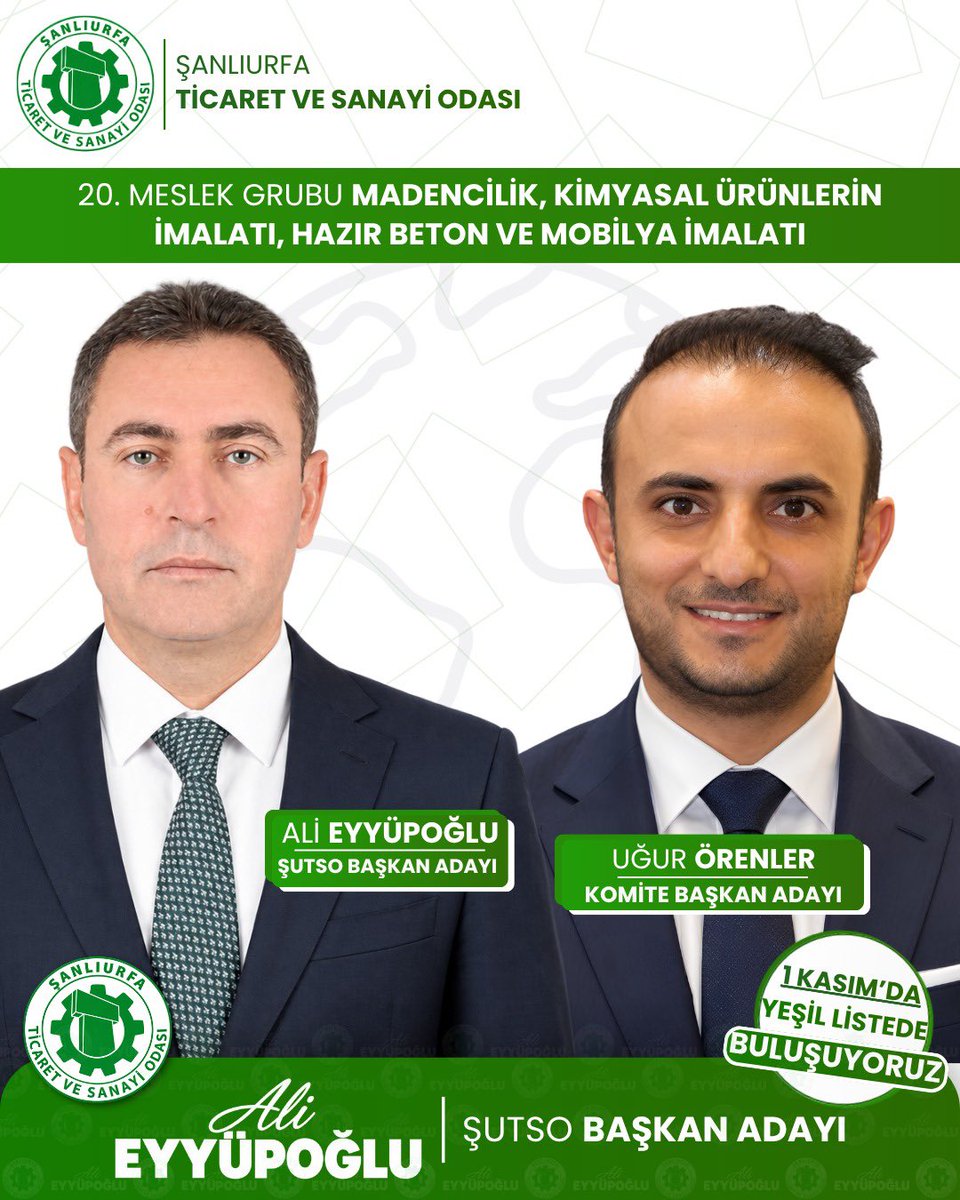 alieyyupogluu's tweet photo. Şanlıurfa’nın dış ticaretini güçlendirecek, yeni pazarlara ulaşmasını sağlayacak ve ihracat-ithalat yapan üyelerimizin sorunlarına birlikte çözüm üreteceğiz.

Güçlü dış ticaret, güçlü Şanlıurfa.

🟢 Yeşil Pusula
Birlikte üretecek, büyüyecek ve kazanacağız. https://t.co/bjEqaIDc0N