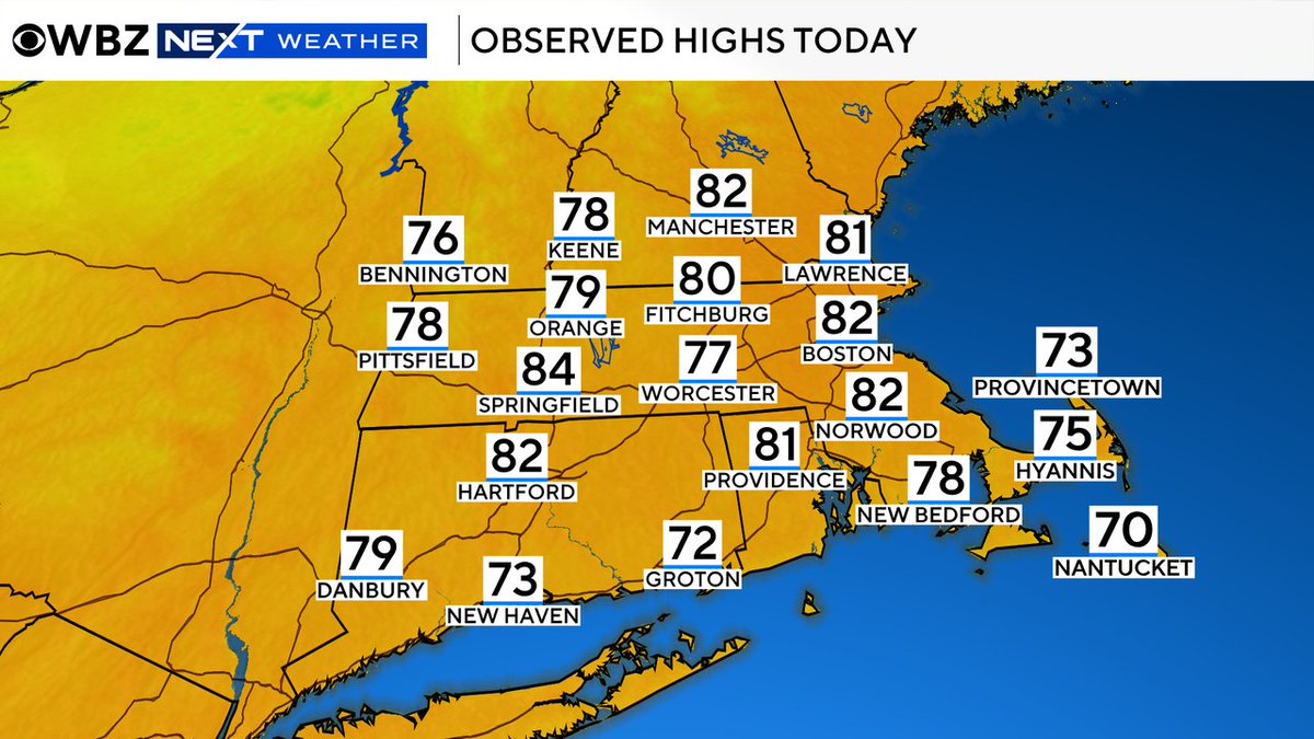 TerryWBZ's tweet photo. We just cracked 80 in Boston for the first time in 2 weeks, and perhaps, for the last time this year https://t.co/2CACwLJ6pE
