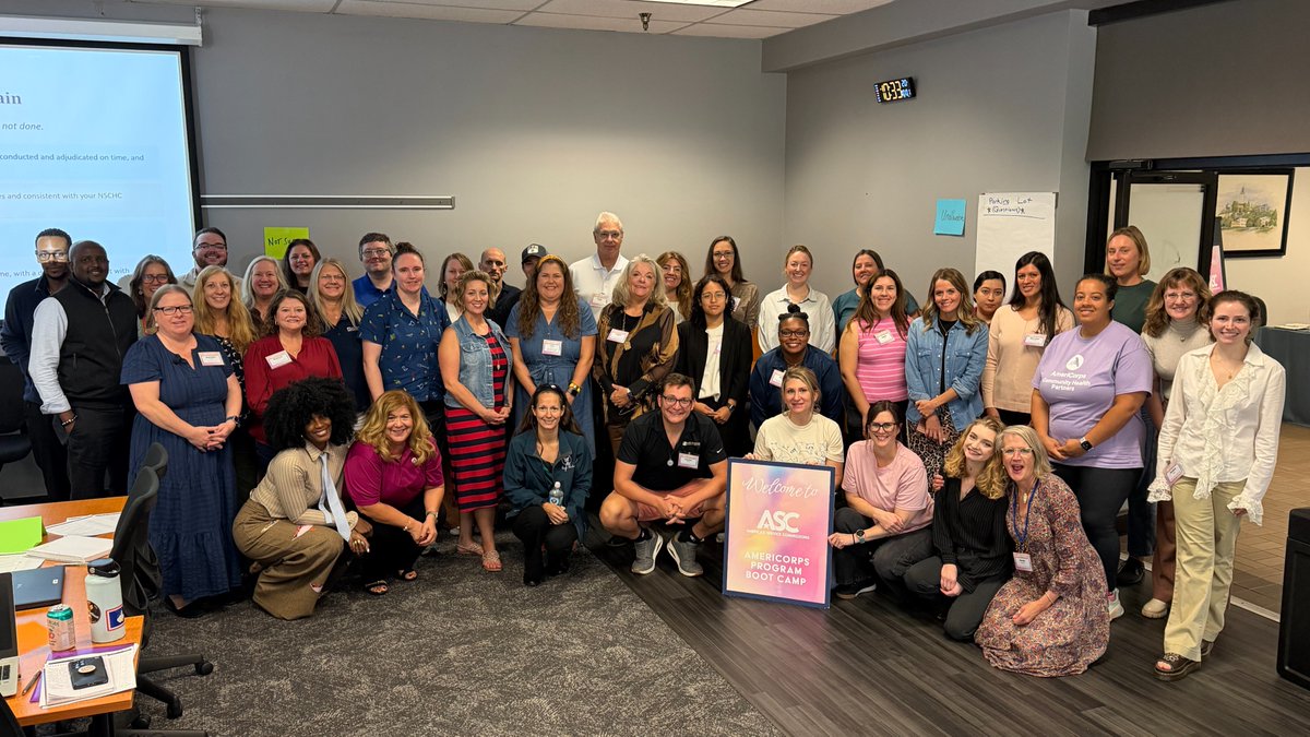 statecommission's tweet photo. Today wraps up a full week of training including our AmeriCorps Fiscal Boot Camp and our AmeriCorps Program Boot Camp. Thanks to our trainers and attendees for fun week of learning together! https://t.co/ABXhasG372