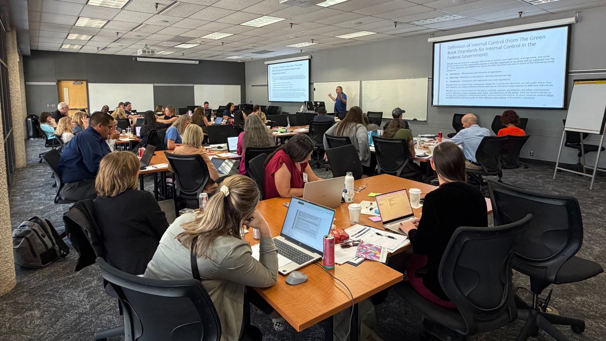 statecommission's tweet photo. Today wraps up a full week of training including our AmeriCorps Fiscal Boot Camp and our AmeriCorps Program Boot Camp. Thanks to our trainers and attendees for fun week of learning together! https://t.co/ABXhasG372