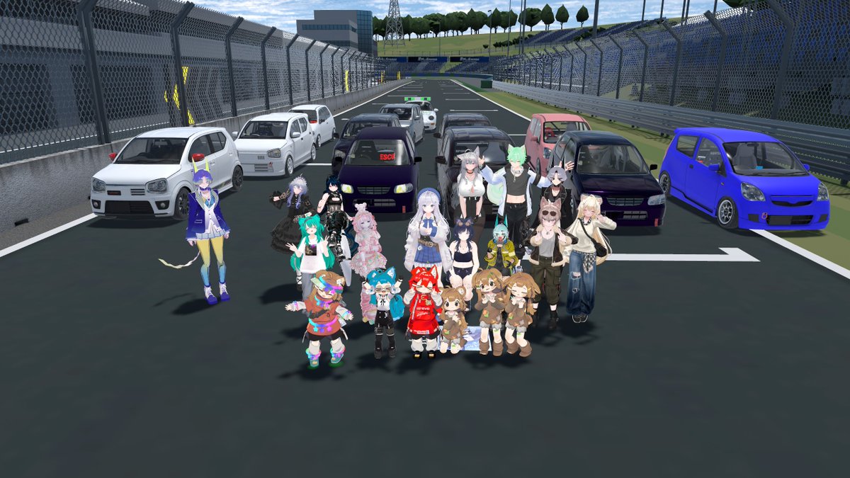 NAMBACHIsan's tweet photo. 第４回ゆる走行会お疲れさまでした！

久しぶりの会でしたがたくさんの方が来てくれてとてもうれしかったです！

またやりましょう！
#VRChat 
#グランツーリスモVRC部 https://t.co/PS9BidHaFK