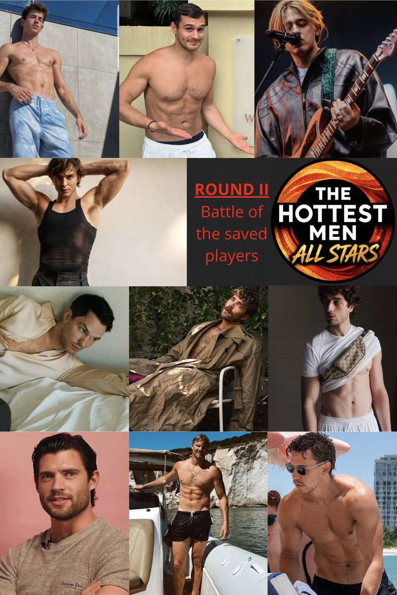 TheHottestMen_'s tweet photo. All Stars ✨      
Round II - Group II: Battle of the saved ones
Time to vote: until Saturday 3

#ZanePhillips #AlexanderLudwig #LukasRadzevičius #JulianKostov #ManuRios #AgustinDellaCorte #DavidCorenswet #AustinButler #NicholasHoult #NicholasAlexanderChavez https://t.co/tswVPJcx9C