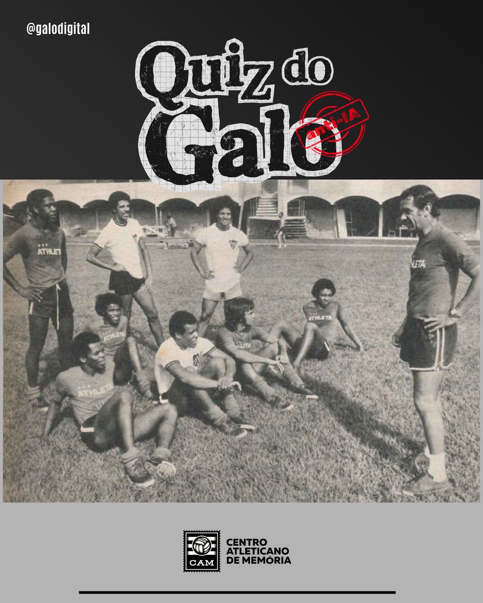 galodigital's tweet photo. Quiz do Galo de sexta-feira! Quem são esses personagens dessa foto durante um treino na Vila Olímpica? Qual ano e qual contexto da imagem? https://t.co/CMf6pL3Q4E