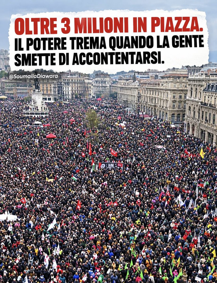 soumi_ds's tweet photo. Oltre 3 milioni in piazza. In Francia il dissenso non si compra con qualche briciola.

350 licei bloccati, 30 università occupate, 625 istituti fermi.

Numeri che raccontano una protesta di massa e una società che pretende di essere ascoltata. E mentre qualcuno scende in strada per rivendicare il proprio futuro, noi spesso restiamo a guardare.

Da noi sono bastati 20 centesimi in meno sulla benzina per spegnere il malcontento. La differenza non è solo economica: è nella capacità di reagire e di pretendere risposte.

Quando una società si accontenta di uno sconto, il potere non ha più bisogno di ascoltarla.