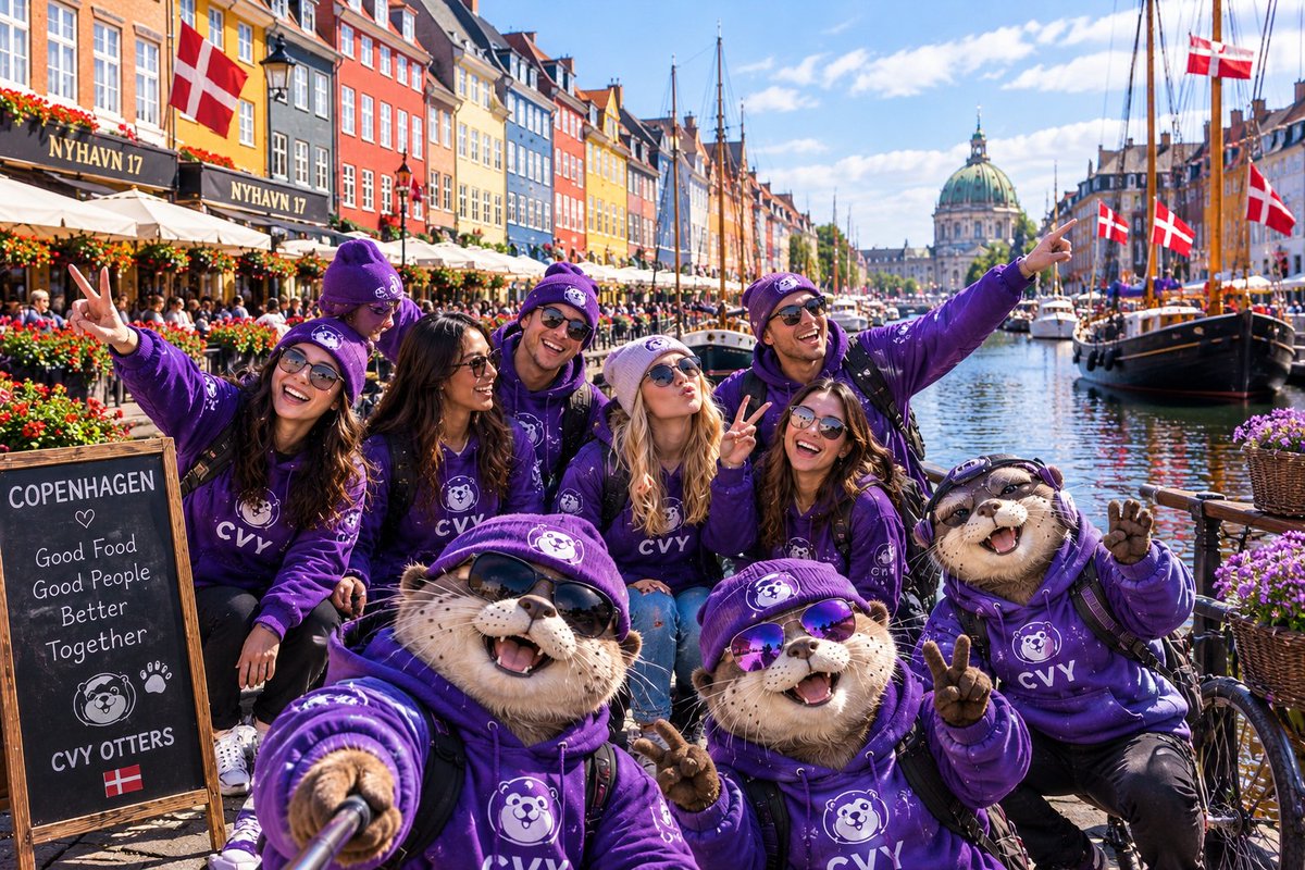 CVYCommunity's tweet photo. 🇩🇰🦦 $CVY Otters in Denmark! 💜
Different cultures, one family. 🌍💜

#CVY #CVYOtters #Denmark #Solana
#cryptocommunity https://t.co/Yp93bqUDCl