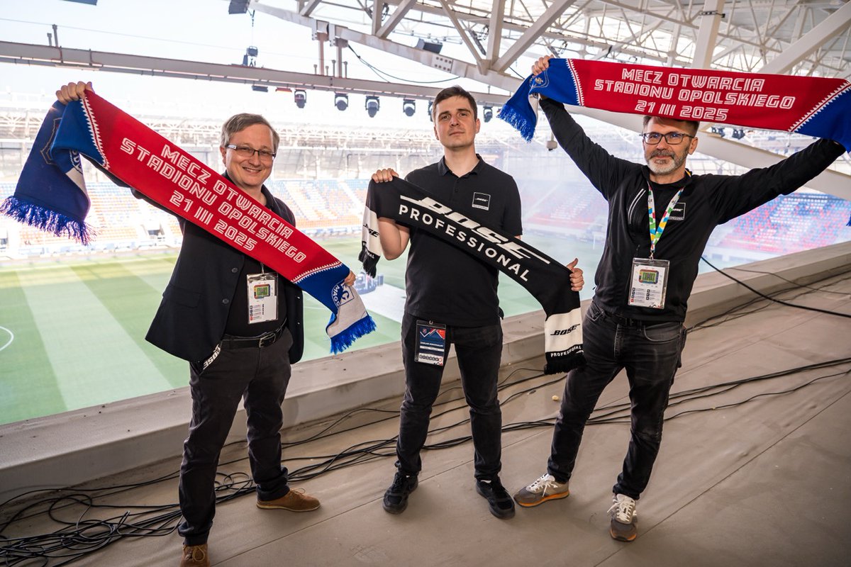 BosePro's tweet photo. What are the three keys to creating one of Europe’s best‑sounding stadiums?

A bold vision, the right technology—and a team committed to getting every detail right. https://t.co/6tpN2bF458