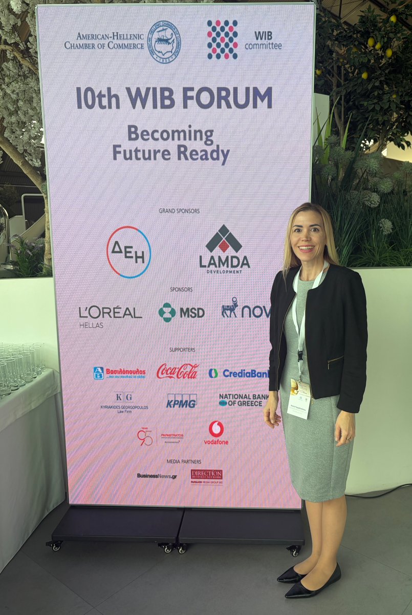 americanpandi's tweet photo. #AmericanPandI's Annie Papadimitriou attended the 10th Women in Business Forum in Athens, exploring leadership, reinvention, talent &amp; the human capabilities needed in an AI-driven world.

🔗 For more info, see: https://t.co/T9jI931coB https://t.co/lTDVZV3zuQ