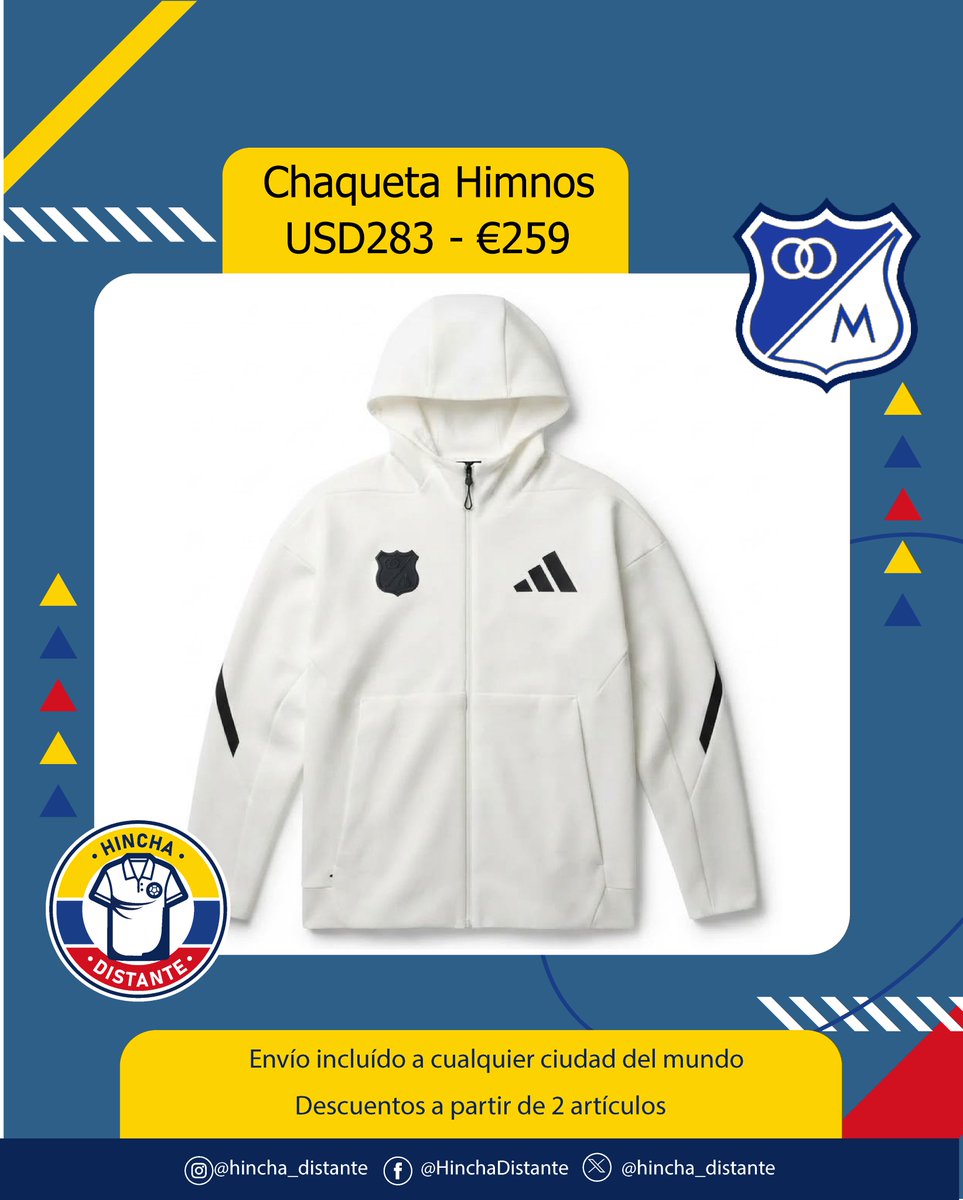 hincha_distante's tweet photo. Chaqueta Himnos del embajador
USD283 - €259

Envío incluido a cualquier ciudad del mundo*
#hinchadistante
#colombianosenelexterior
#colombianosenelmundo
#jerseycollector
#footballcollector
#blokecore https://t.co/Syqz0SH3IP