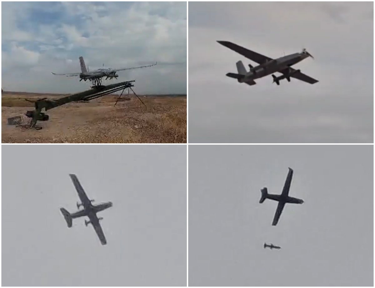 HovhanNaz's tweet photo. Armenian drone leader Davaro is testing what appears to be a new combat UAV equipped with two guided munitions. https://t.co/LjGjZTW64p