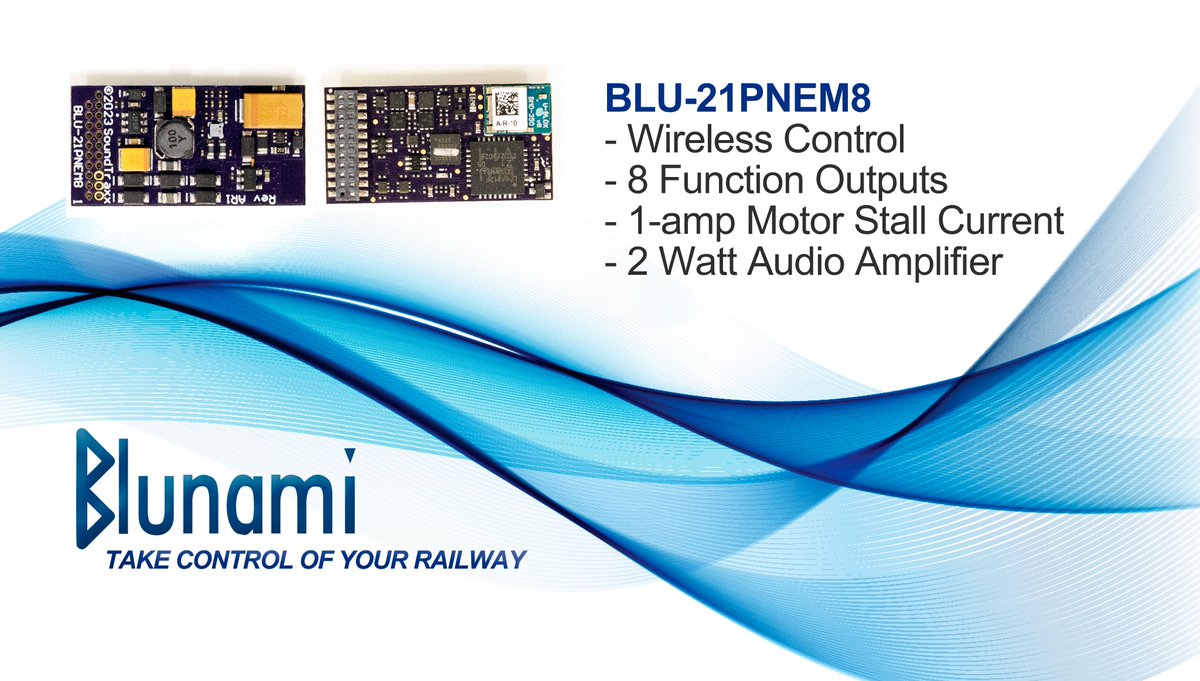 SoundTraxxCO's tweet photo. Ready to bring wireless control and incredible sound to your HO scale locomotive? ๐ Meet the Blunami BLU-21PNEM8!
๐ฅ Watch the video to learn more: https://t.co/OAijeER0L5
#SoundTraxx #Blunami #HOScale #ModelRailroad https://t.co/RShAFbaHjr