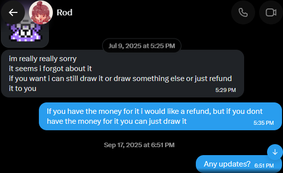 BetrayedDma's tweet photo. @onilsalvador Still waiting for my comm or a refund btw https://t.co/8a5BW015fN