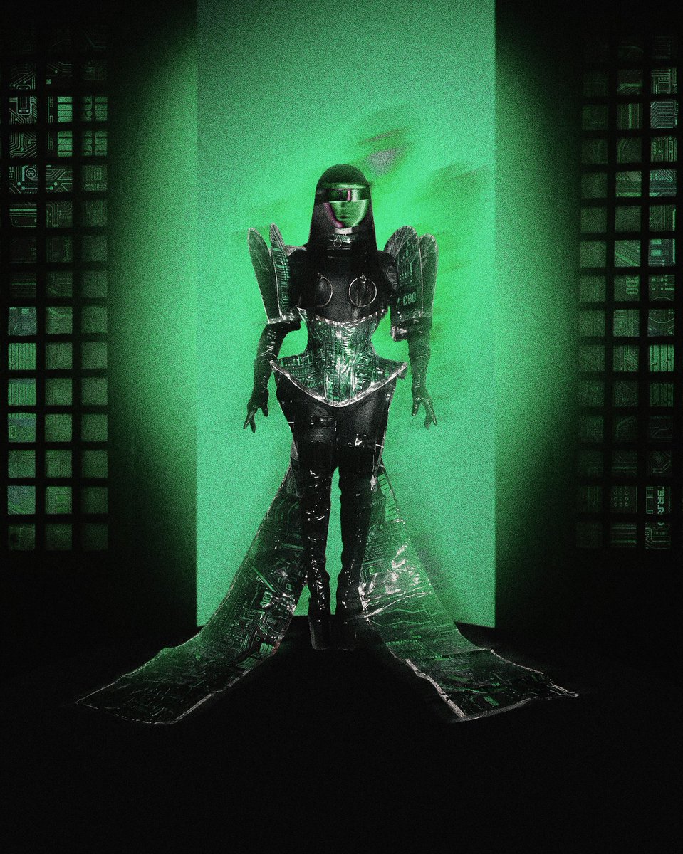 DragBasee's tweet photo. Misua's 'Bayot-ic Manila 3026: Pa-Cyborg!' runway look for Drag Race Philippines Season 4.

Photo by: paynepen0 
Edit by: queenmarchella https://t.co/e6Buns2puH