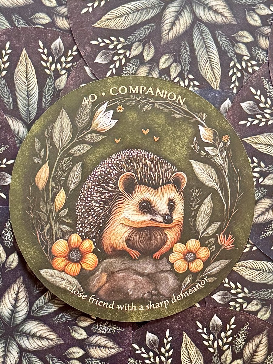 tmanntarot's tweet photo. Card of the day
Companion: A close friend with a sharp demeanor 
Deck: Arcana Folia 
By: Nora Paskaleva 
#cardoftheday #Oracle #oraclecards #Lenormand https://t.co/tPIUw8Vs0y