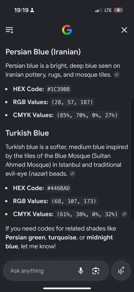 dudduperii's tweet photo. @PersianRioterIR @FireRich1907 Persian blue and Turkic blue are not the same color. Their codes are different. Also blue is very important to our culture. Even before Islam or coming to Anatolia, even before we meet with Persians. We called our god “gök tanrı” (sky god)also east turkistan uses it on their flag https://t.co/tHMmxSS8pG