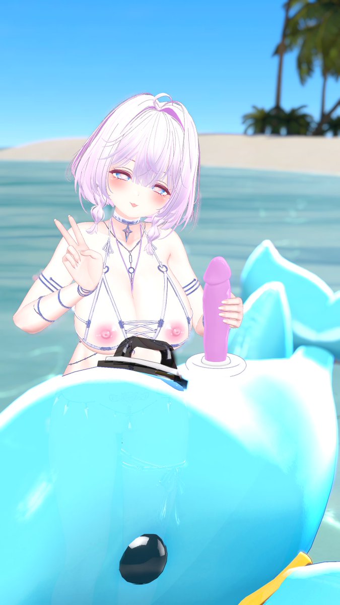 Nautilus_VRChat's tweet photo. 初めての動画投稿ーー！
海でイルカさんと遊んだよ～！❤ https://t.co/GDS2ma9Iml