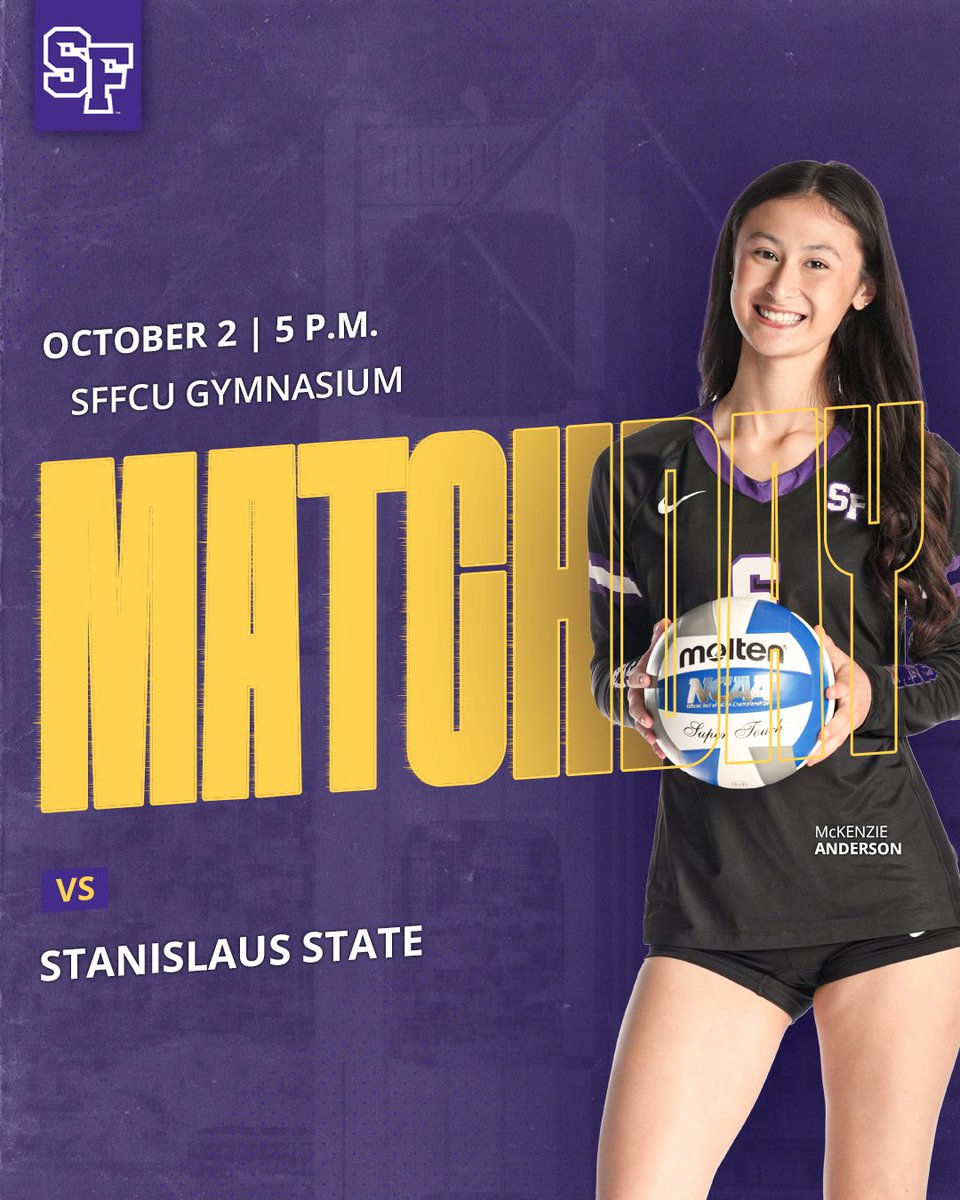 SFState_VB's tweet photo. Back in the Swamp to face Stanislaus! First 100 fans get rally towels!

🕔5 pm
🆚Stanislaus State
📊https://t.co/j8Mz0VWujK
📺https://t.co/aw1Cy8lus6
🎟️https://t.co/nz3cAjVOzO https://t.co/ZJvtFt4tlF