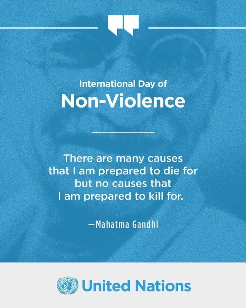 ToyinSaraki's tweet photo. Today the world observes the International Day of Non-Violence, marked each year on 2 October, the birthday of Mahatma Gandhi. Established by the @UN General Assembly in 2007, the Day calls on all nations to spread the message of non-violence through education and public awareness, and to build a lasting culture of peace, tolerance and mutual understanding.

For women and children, violence is too often encountered closest to home, within households, communities and, increasingly, online spaces, and its consequences extend directly into women’s, children’s and adolescent health, mental wellbeing and the opportunity to thrive.

Through the @WellbeingAfrica Foundation, I continue to advance stronger institutional responses to gender-based violence, including as part of the Athena Centre's Policy Working Group on Institutional Response to Gender-Based Violence, and to address the emerging risks of technology-facilitated violence against women and children in Nigeria's digital landscape.

On this day, I join the United Nations in affirming that non-violence is sustained through education, accountable institutions and communities equipped to protect their most vulnerable, so that every person may live in safety and dignity.

#InternationalDayOfNonViolence
#CultureOfPeace
#WellbeingForAll
#FrontlineFriday