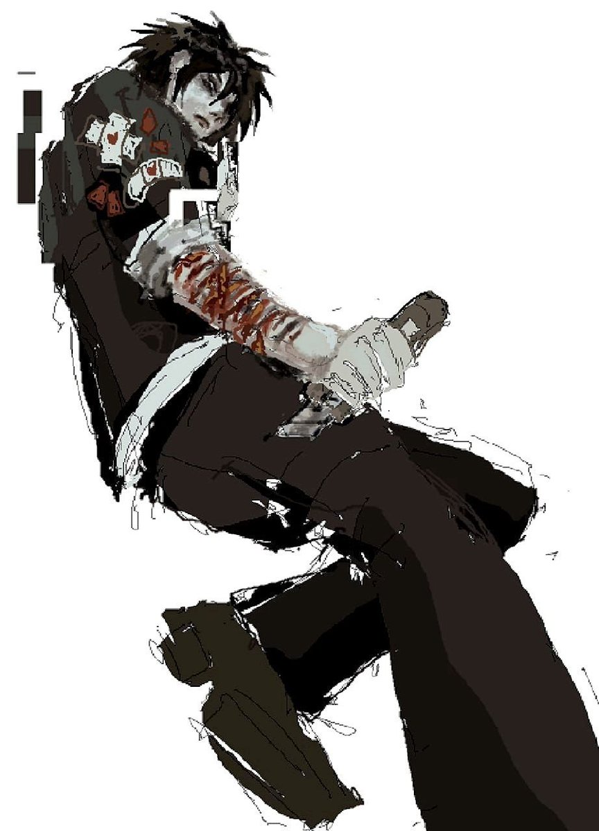OlegOma's tweet photo. goretober day 2. selfharm #GORETOBER2026 #ranfren https://t.co/EuVIzzX1Eq