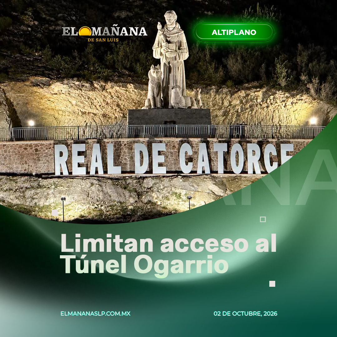 ElMananaSlp's tweet photo. 🚨🚶‍♂️ LIMITAN ACCESO AL TÚNEL OGARRIO

Con motivo de los festejos de San Francisco de Asís, el acceso vehicular a Real de Catorce estará restringido durante varios días de octubre. 👀
El paso por el Túnel de Ogarrio será únicamente para peatones y carretas operadas por residentes autorizados.

💰 Toma en cuenta los costos: de $30 a $60 por persona para ingresar o salir, estacionamiento de $80 a $120 y $10 por el uso de baños públicos.

📅 Las restricciones aplicarán los días 3, 4, 10, 11, 17, 24 y 25 de octubre.

Más información: https://t.co/VkgK73wwh3

#RealDeCatorce #SanLuisPotosí #SanFranciscoDeAsís