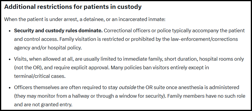 senze_common's tweet photo. @KVUE Nope. I am not disabling my add-blocker. 
Law enforcement (and hospitals) do not allow a criminal’s wife—or any family member—access to the operating room (OR) while the patient is undergoing surgery. https://t.co/BX3aLTHneP