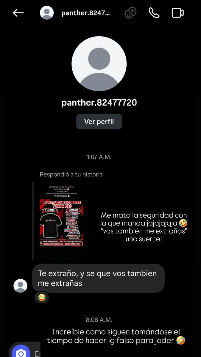 Micaela3014's tweet photo. Detesto que se hagan ig falsos 🤣 no tienen huevo jajaja! https://t.co/VvVFJzcw7y