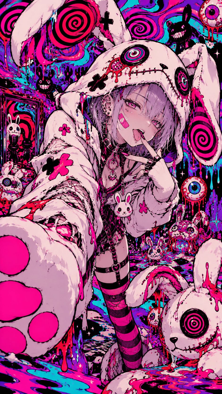 絵/ホラー/サイケ うららか@AIイラスト on X: 