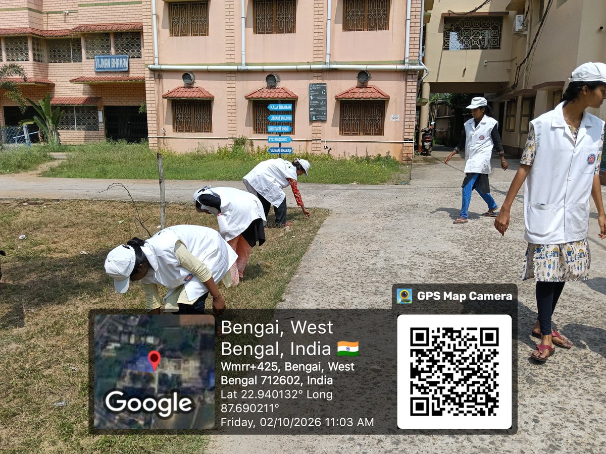 NssUnitsAkpcm's tweet photo. *Gandhi Jayanti/International Day of Non-Violence* celebration by NSS Units of AKPC Mahavidyalaya on 02/10/2026 https://t.co/gnvF9oL6hQ