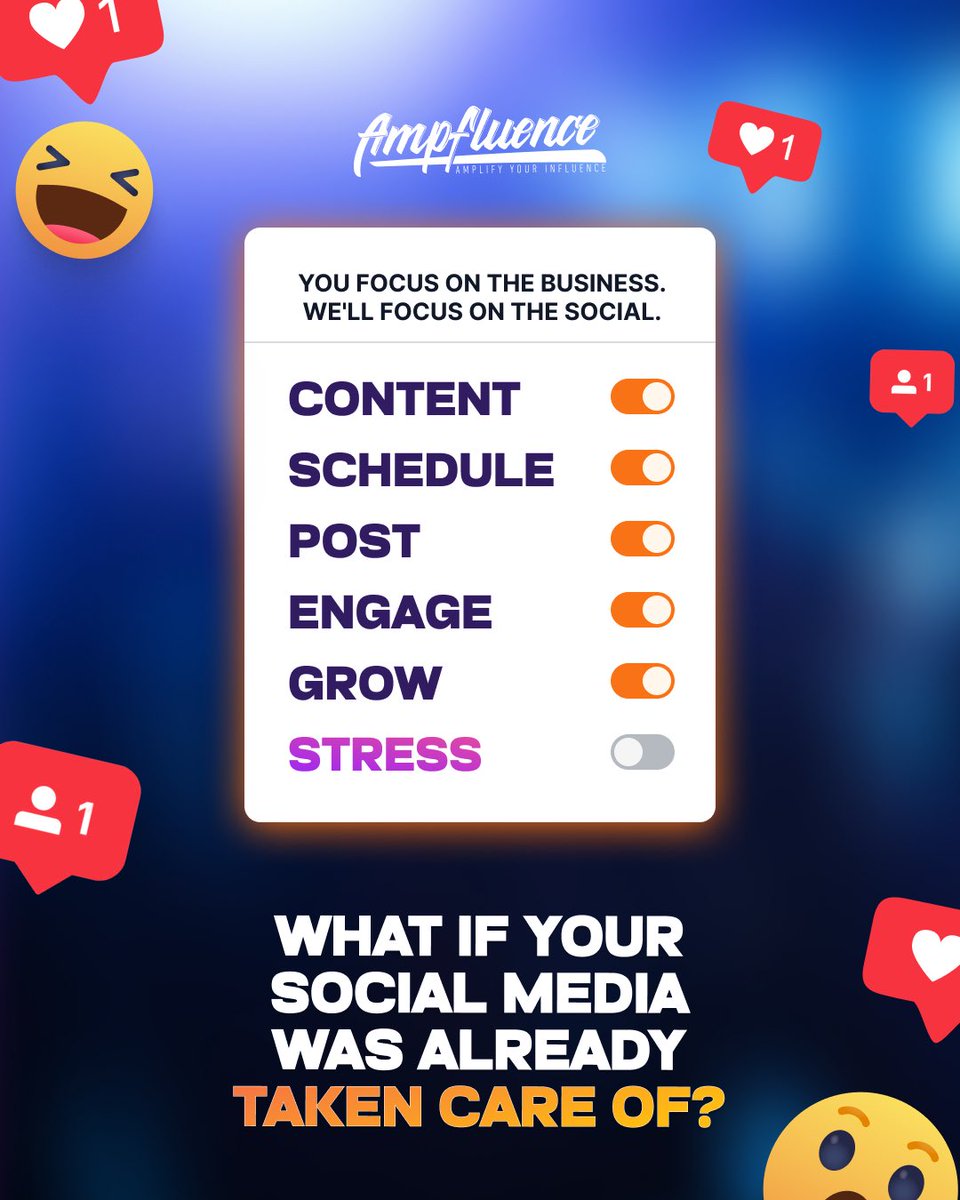 ampfluence's tweet photo. Imagine opening your social accounts and knowing the content is already planned, created, posted, and managed. 👀

That's what done-for-you social media should feel like.

Let Ampfluence handle it. Visit https://t.co/B5iJwQBcMQ. 🚀

#socialmediamanagement #contentmarketing https://t.co/JlPOuqFvId