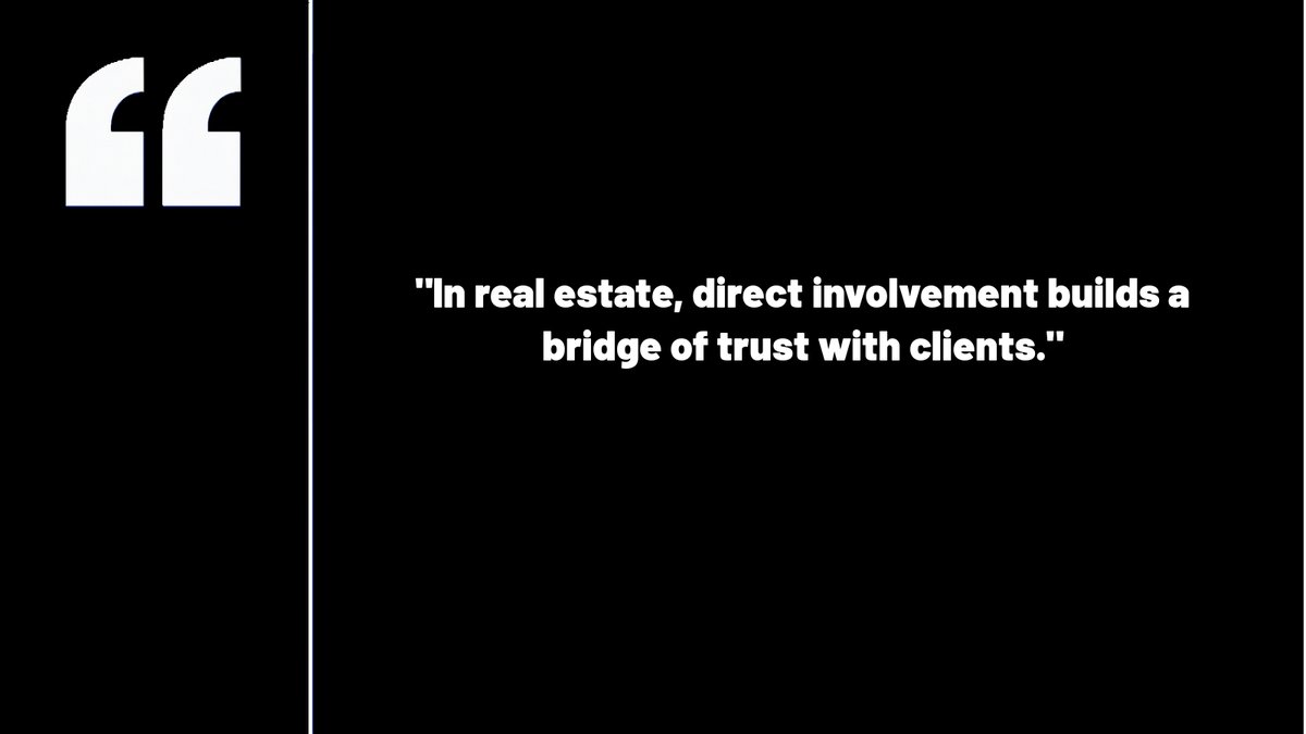 michaelmoshan's tweet photo. In real estate, direct involvement builds a bridge of trust with clients. https://t.co/MpWiLt43UZ