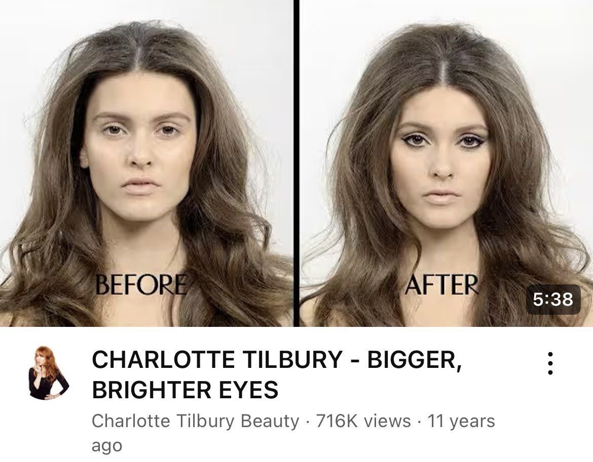 jiaa_xo's tweet photo. adore this eye makeup look and tutorial by makeup artist Charlotte Tilbury https://t.co/PPROOUcrJo