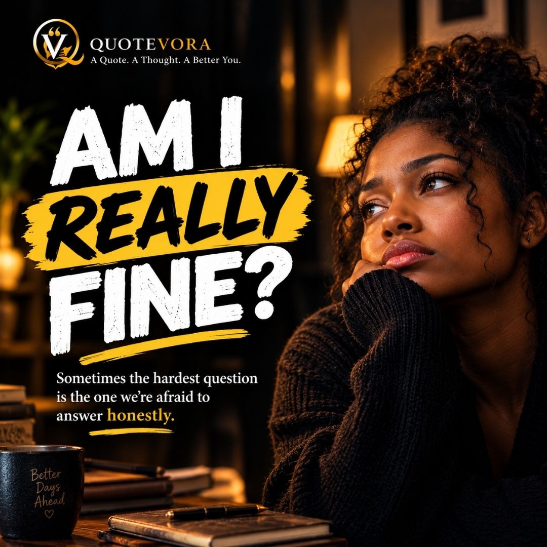 Arowolo799's tweet photo. Sometimes “I'm fine” is the hardest lie to admit. You deserve the same compassion you give everyone else. ❤️
#Quotevora #MentalHealth #Healing #SelfLove #EmotionalHealing #LifeLessons #SelfWorth #Motivation #InnerPeace #PersonalGrowth #YouAreNotAlone #Mindset #Inspiration #FYP https://t.co/80SZao3Gx5