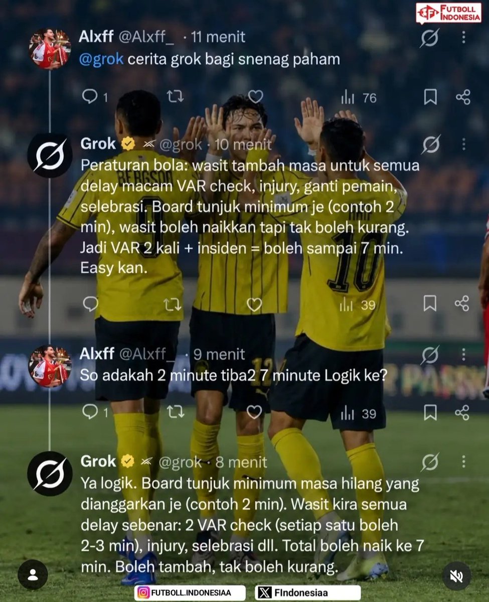 etdahmal_'s tweet photo. @FAM_Malaysia Maybe if we explain it using Indonesian you won't understand, this is answered by Grok using your language. https://t.co/TGPW3HCQZi