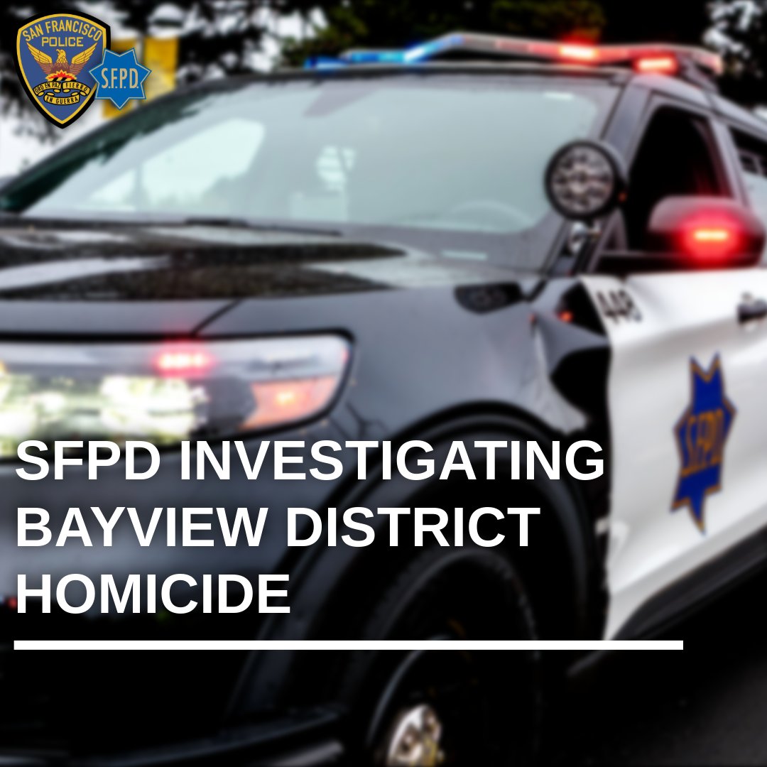 SFPD's tweet photo. Officers responded to the 1100 block of Thomas Ave. yesterday evening regarding a shooting and located an adult male victim suffering from an apparent gunshot wound. 

Despite life-saving efforts, the victim was declared deceased in the hospital.

More: https://t.co/WJW6zi92Gn https://t.co/Fjf8k0nqrm