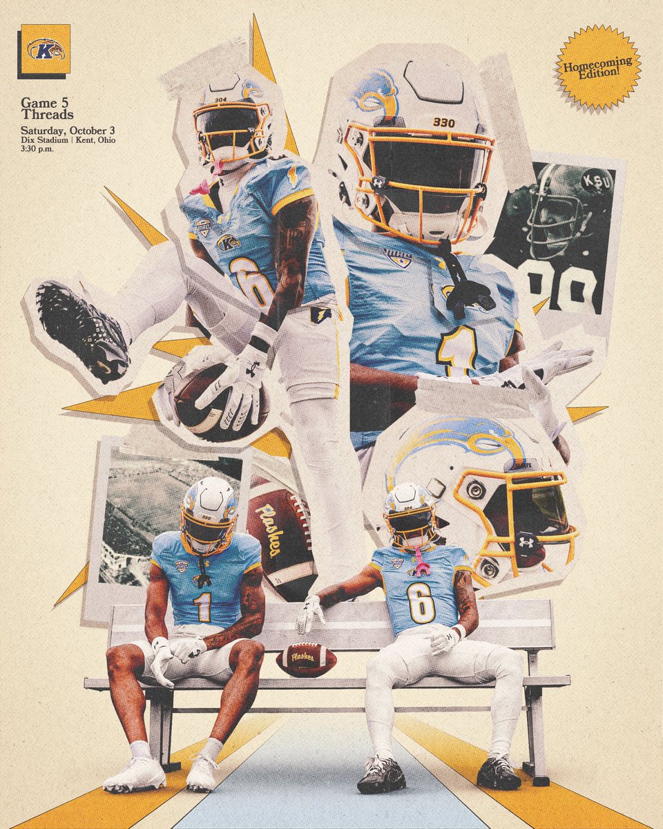 KentStFootball's tweet photo. 𝗚𝗔𝗠𝗘 𝟱 𝗧𝗛𝗥𝗘𝗔𝗗𝗦 ⚡️

#GoFlashes⚡️ | #HAB1TS ⚡️ https://t.co/koqRtvftir