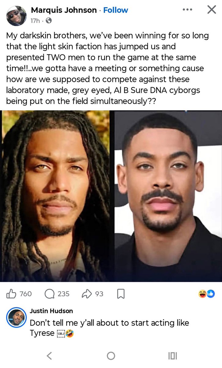 romano_niki's tweet photo. I NEVER LAUGHED SO HARD IN MY LIFE ...THE COMMENTS HAVE ME DYING #TEAMDARKSKIN #TEAMLIGHTSKIN #ILOVEBEINGBLACK #RIVARY #TEAMBROWNSKINISTHRMIDDLECHILD https://t.co/FvajZn6K2b