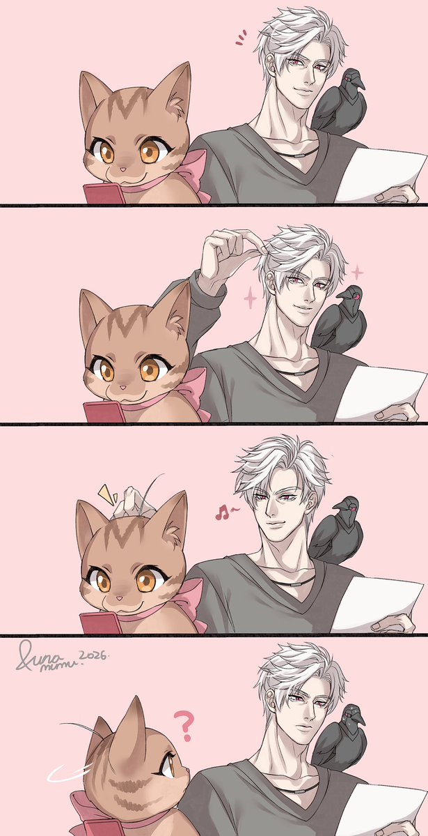 lunalily1111's tweet photo. A little playful mischief, and a way of showing love at the same time. 💕 https://t.co/IYSz350pN2
