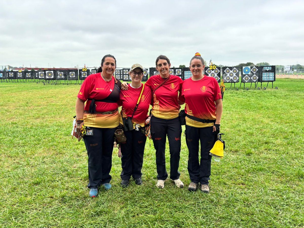 RFETA's tweet photo. #WA3DCYankton26

¡2 de nuestros equipos lucharán hoy por las medallas del Campeonato del Mundo de 3D!

DESNUDO MIXTO
1/2 🇪🇸 120:137 🇷🇺
Final🥉🇪🇸 vs 🇩🇰 ⌚20:10

EQUIPO MUJERES
1/4 🇪🇸 122:88 🇺🇸
1/2 🇪🇸 125:146 🇮🇹
Final🥉🇪🇸 vs 🇷🇺 ⌚21:40

EQUIPO HOMBRES
1/4 🇪🇸 144:153 🇮🇹

#TeamRFETA https://t.co/mnAlUy2AGj