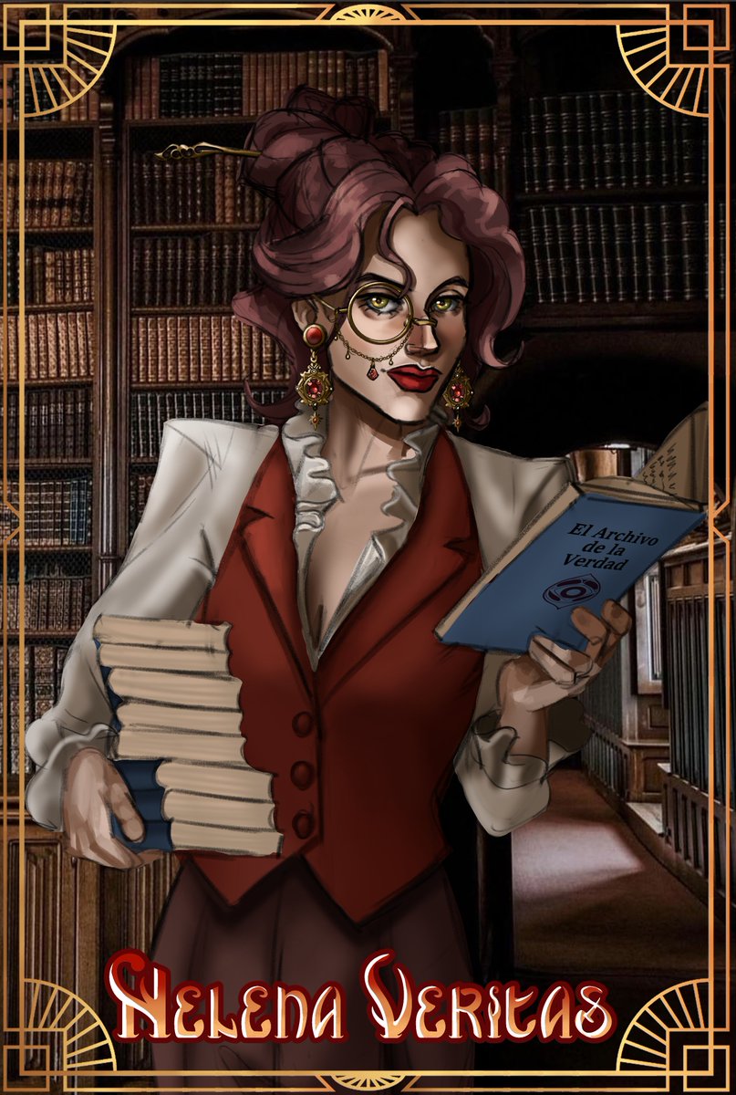 ziporrio's tweet photo. Helena Veritas NPC del Archivo #ADOMA @Reah_Ofi

Entró al archivo porque saber los secretos de la gente es la forma más interesante de que te dejen en paz. Seducida por el conocimiento, se empapó de él hasta el día de hoy, en el que Alexei desea cobrarse de vuelta un viejo favor. https://t.co/vnBPgeZ375