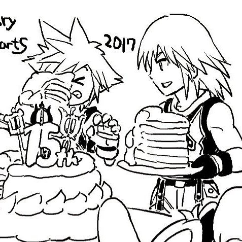 sorikudaily's tweet photo. kingdom hearts・❥・kh anniversary doodle from shiro amano【ソラとリク】 https://t.co/a5fFdLlzCn