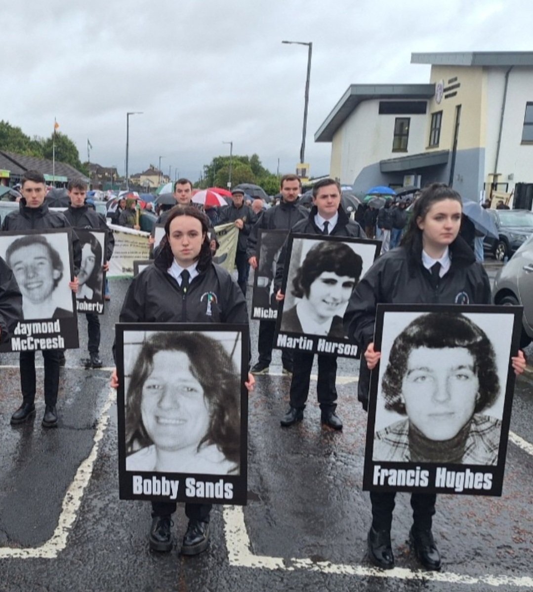 KevinCampSF's tweet photo. 45 years ago at 3.00pm on 3rd October the 1981 Hunger Strike ended.
Ten men died in one of the most defining periods of Irish history.
Their cause was the freedom and unity of Ireland, a cause we continue to pursue today.
"They tried to bury us, they didn't know we were seeds." https://t.co/GmfxKjSg2c
