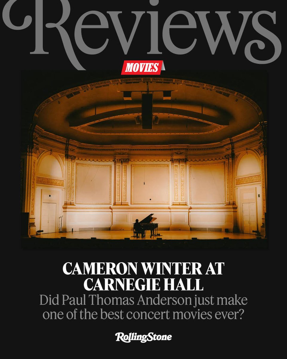 RollingStone's tweet photo. REVIEW: Cameron Winter at Carnegie Hall 

"'Cameron Winter at Carnegie Hall' does exactly what a great concert doc should do: capture a once-in-a-lifetime performance and elevate it." https://t.co/kQ93hxWOgD