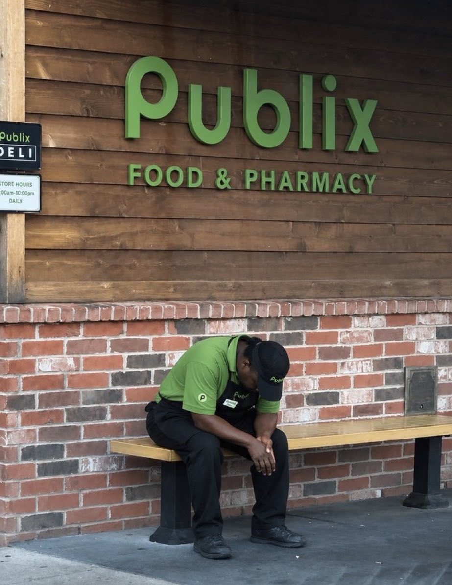 BJohnXX's tweet photo. Underpaid, overworked. Not even earning enough to survive till the next paycheck. This man is us. https://t.co/GvTdM1lQxZ