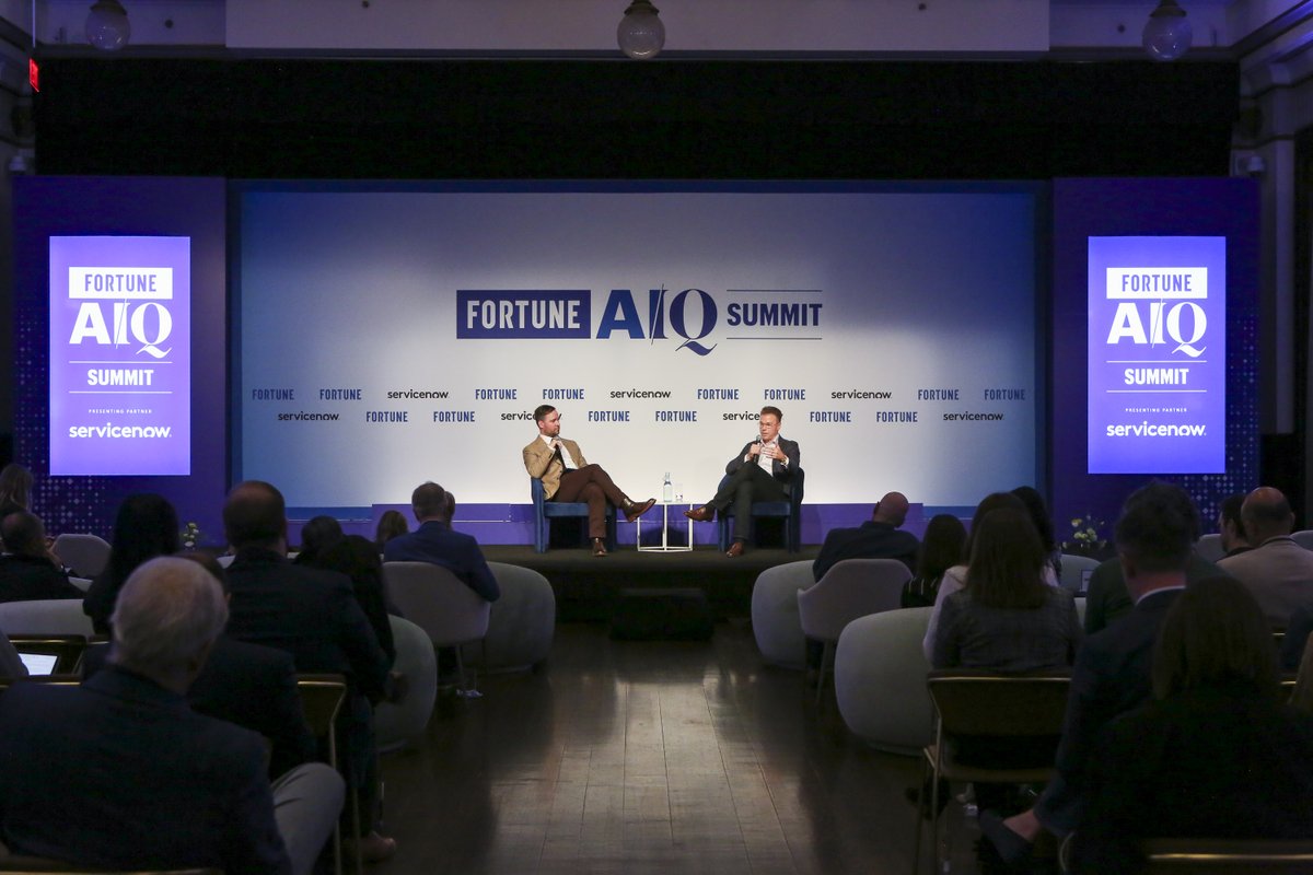 FortuneMagazine's tweet photo. We had an incredible day at the #FortuneAIQSummit yesterday in New York City!
Thank you to our partner, @ServiceNow, for helping us make the event such a success.
🔗 Discover insights from the Summit here: https://t.co/9nP7YnOSqI https://t.co/ypq4yplgzG