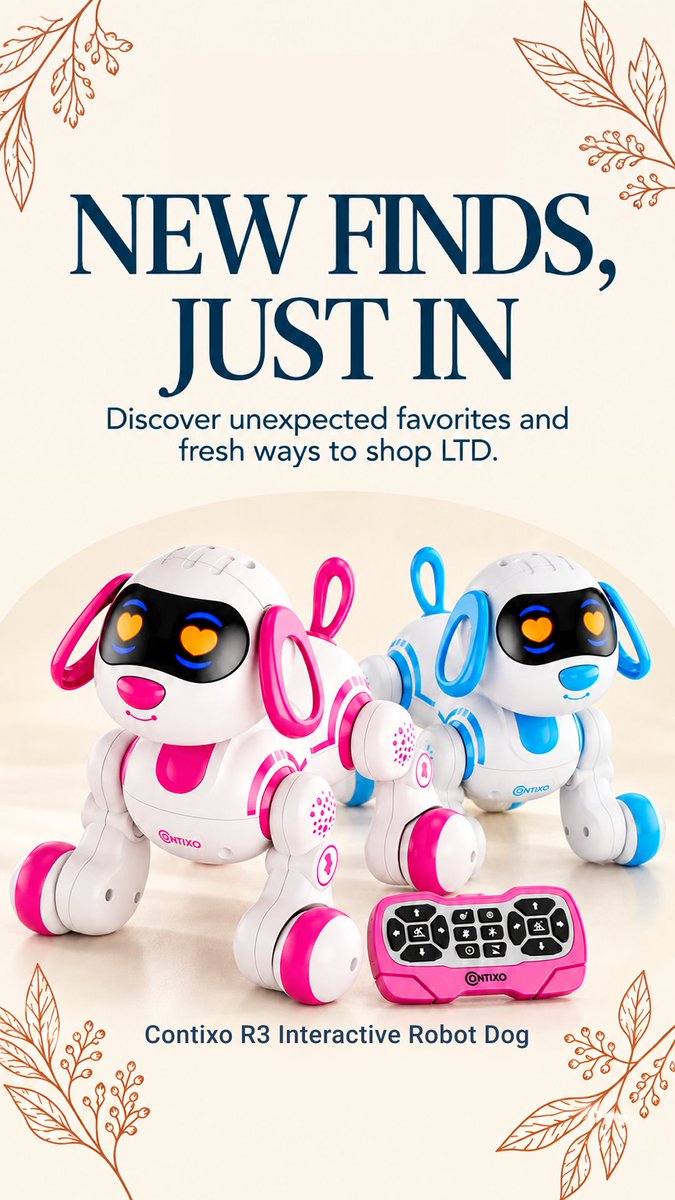 LTDCommodities's tweet photo. 🤖Meet your new favorite find!
💙 See what’s new and discover more fresh finds at LTD!
https://t.co/aLP33bTcnQ
#LTDCommodities #NewFinds #JustIn #RobotDog #ContixoR3 #KidsToys #GiftIdeas https://t.co/aH4yJtCuA0