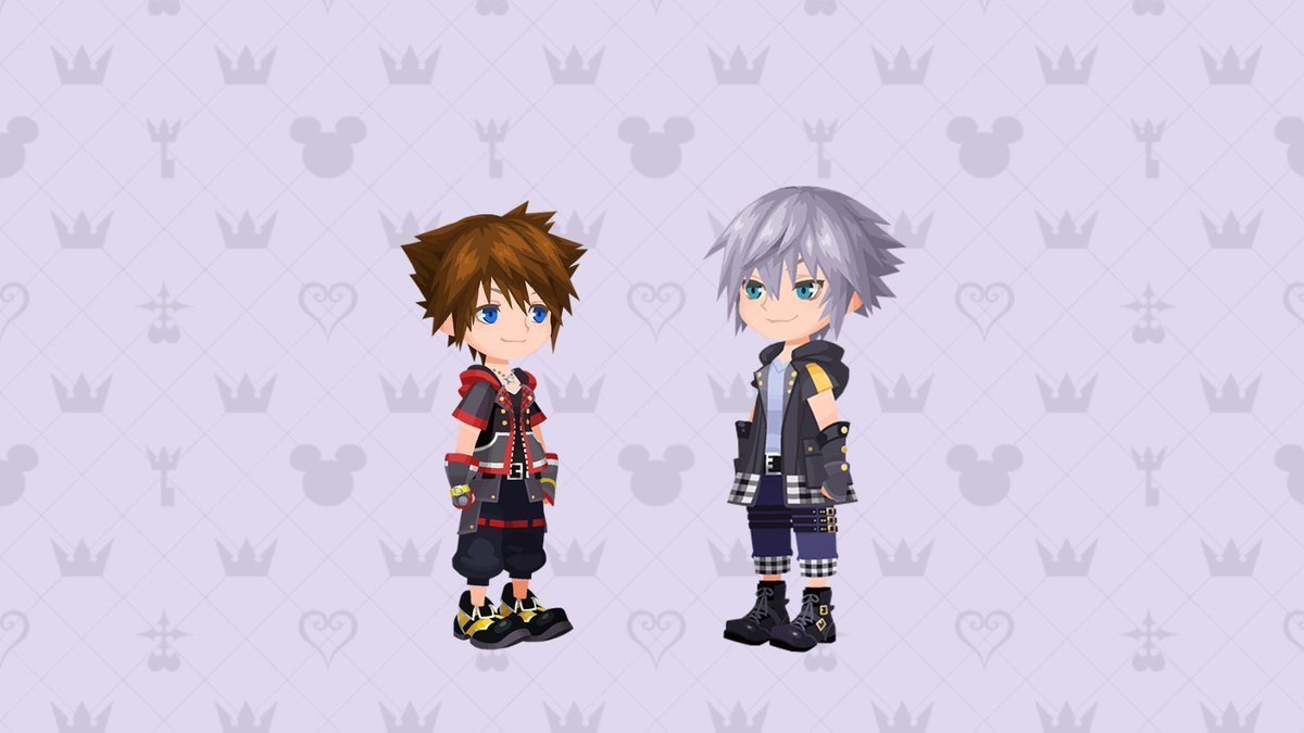 sorikudaily's tweet photo. kingdom hearts union χ・❥・sora &amp; riku avatar outfits【ソラとリク】 https://t.co/PJLh1RsA70